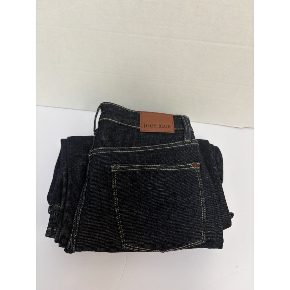 Judy Blue Hi-Rise Tummy Control Retro Wide Leg Dark Denim Jeans 88849 Size 9/29